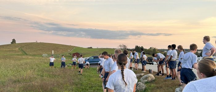 group training on Horse Barn Hill